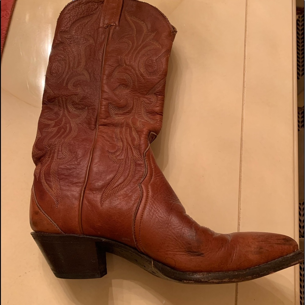 Authentic Genuine Leather Cowboy Boots Women’s  6